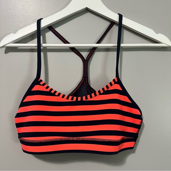 Lululemon Flow Y Bra IV Sea Stripe Light Flare Inkwell - Picture 6 of 16